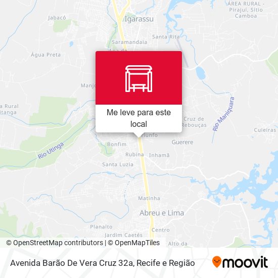 Avenida Barão De Vera Cruz 32a mapa