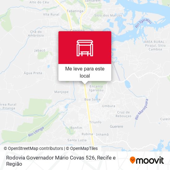 Rodovia Governador Mário Covas 526 mapa
