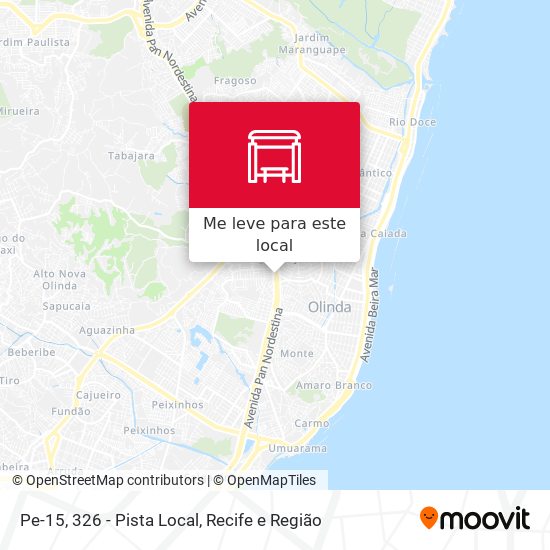 Pe-15, 326 - Pista Local mapa