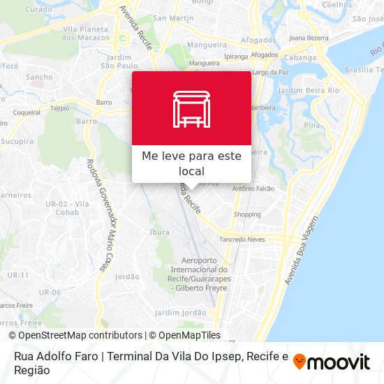 Rua Adolfo Faro | Terminal Da Vila Do Ipsep mapa