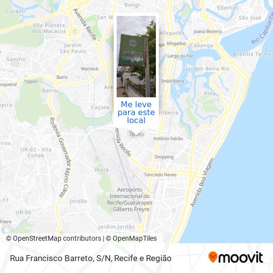 Rua Francisco Barreto, S/N mapa
