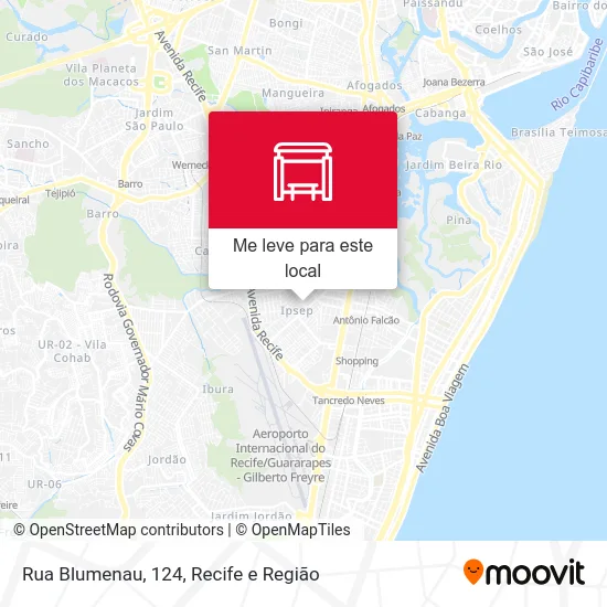 Rua Blumenau, 124 mapa