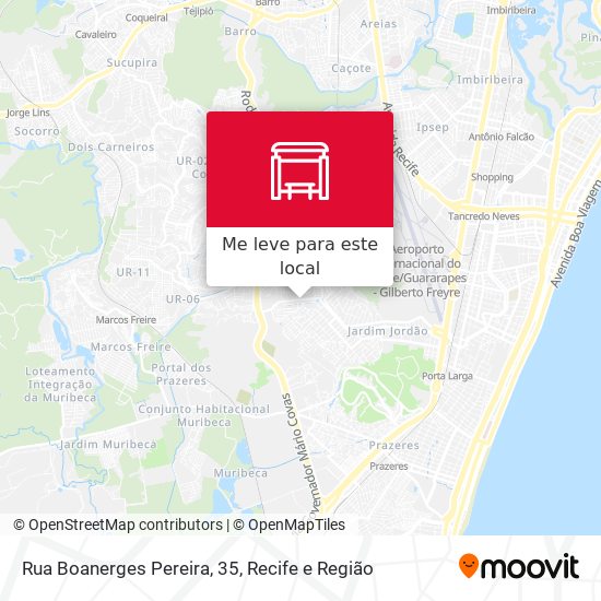 Rua Boanerges Pereira, 35 mapa