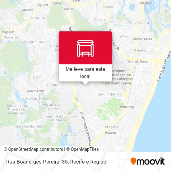 Rua Boanerges Pereira, 35 mapa