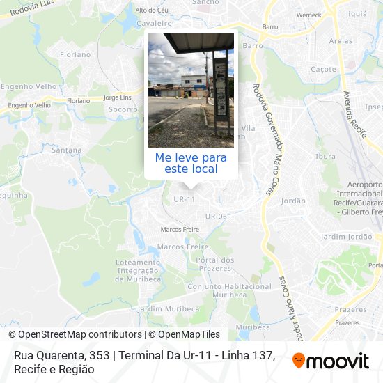 Rua Quarenta, 353 | Terminal Da Ur-11 - Linha 137 mapa