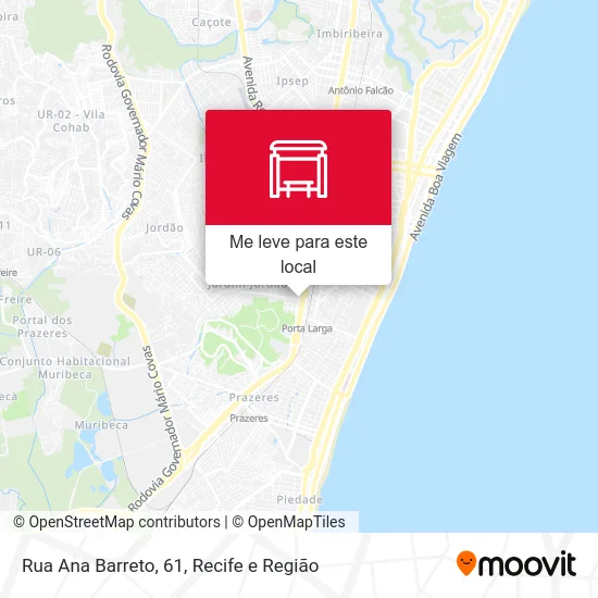 Rua Ana Barreto, 61 mapa