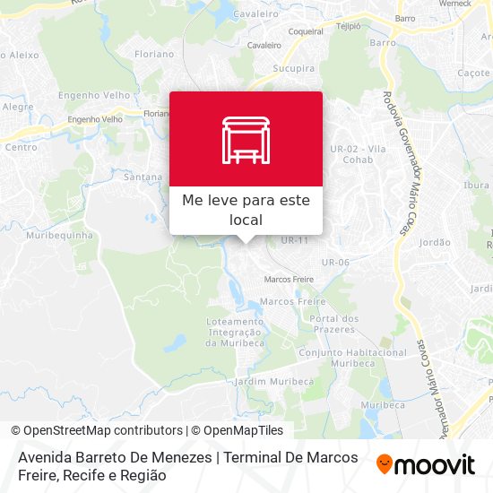 Avenida Barreto De Menezes | Terminal De Marcos Freire mapa