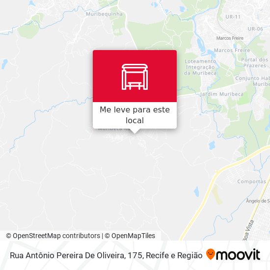 Rua Antônio Pereira De Oliveira, 175 mapa