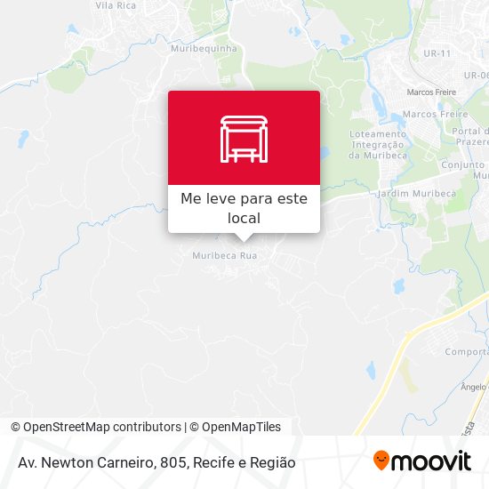 Av. Newton Carneiro, 805 mapa