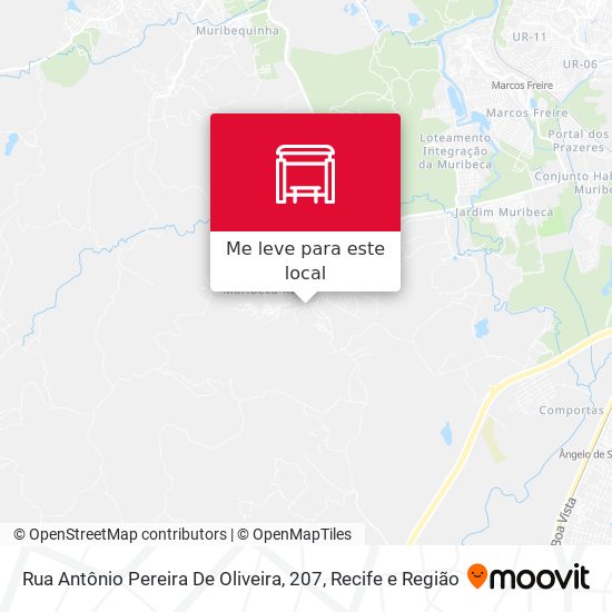 Rua Antônio Pereira De Oliveira, 207 mapa