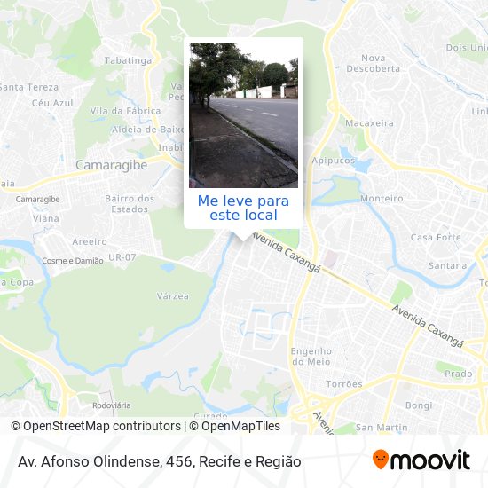 Av. Afonso Olindense, 456 mapa