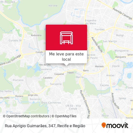 Rua Aprígio Guimarães, 347 mapa
