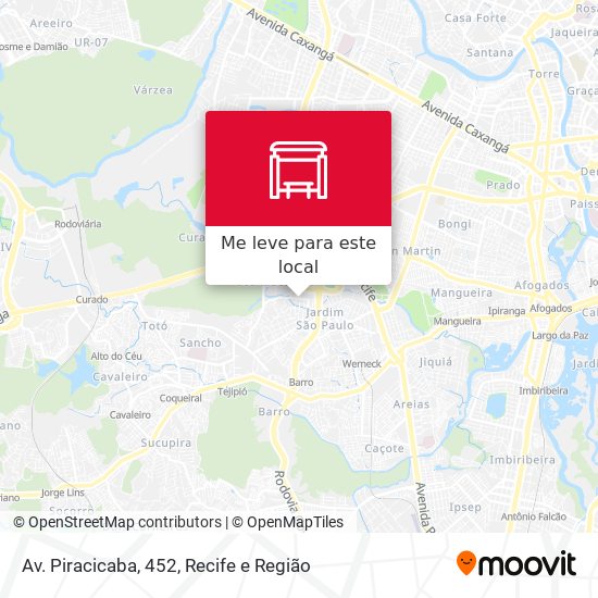 Av. Piracicaba, 452 mapa
