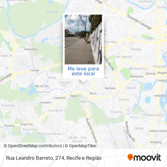 Rua Leandro Barreto, 274 mapa