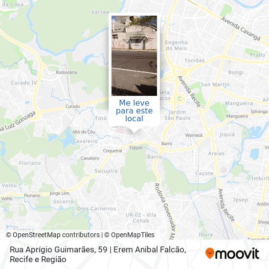 Rua Aprígio Guimarães, 59 | Erem Anibal Falcão mapa
