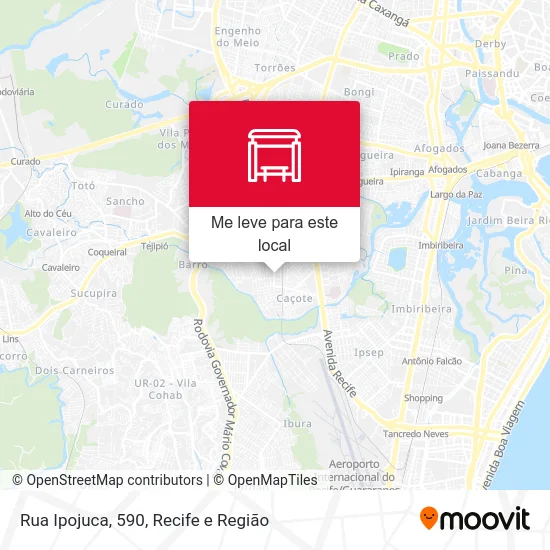 Rua Ipojuca, 590 mapa