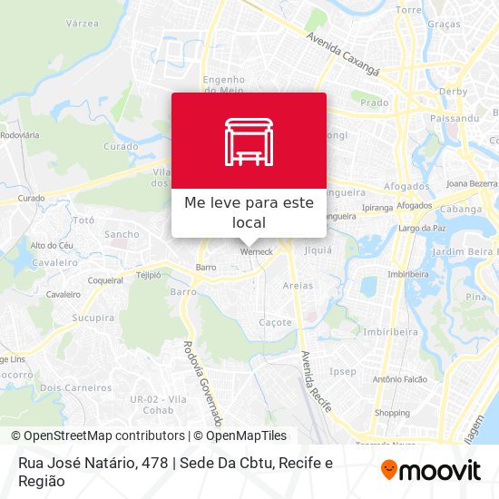 Rua José Natário, 478 | Sede Da Cbtu mapa