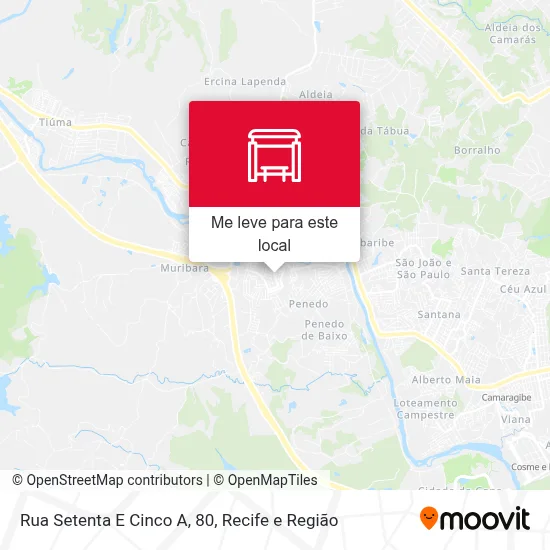 Rua Setenta E Cinco A, 80 mapa