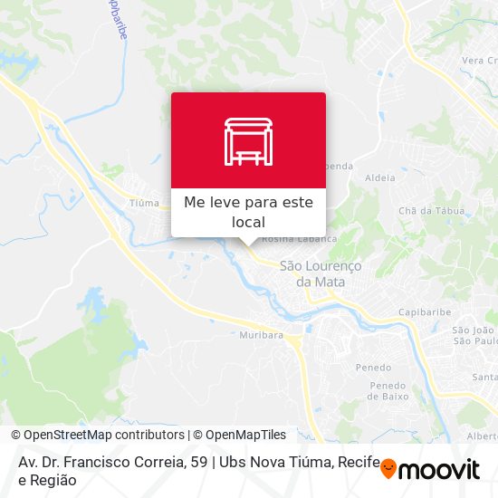 Av. Dr. Francisco Correia, 59 | Ubs Nova Tiúma mapa