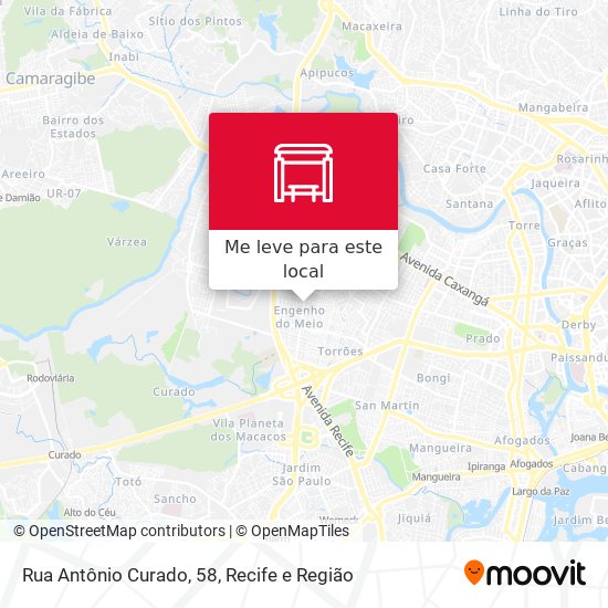 Rua Antônio Curado, 58 mapa