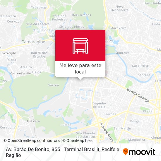 Av. Barão De Bonito, 855 | Terminal Brasilit mapa