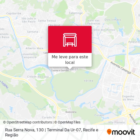 Rua Serra Nova, 130 | Terminal Da Ur-07 mapa