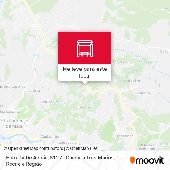 Estrada De Aldeia, 8127 | Chácara Três Marias mapa