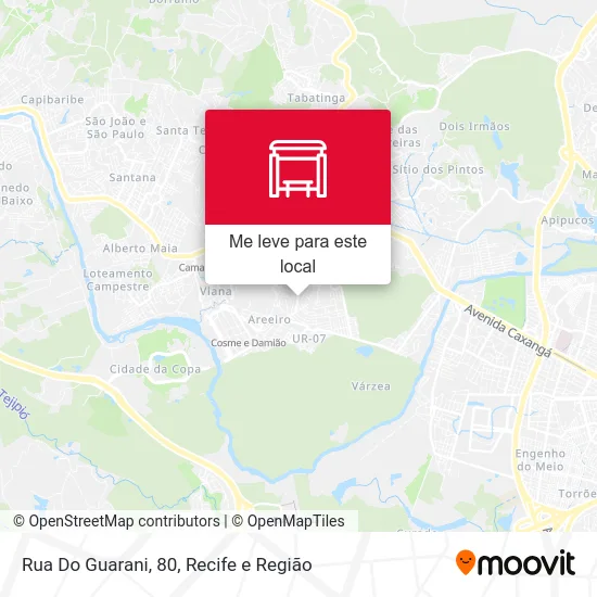 Rua Do Guarani, 80 mapa