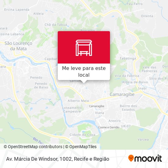 Av. Márcia De Windsor, 1002 mapa