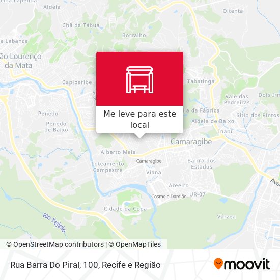 Rua Barra Do Piraí, 100 mapa