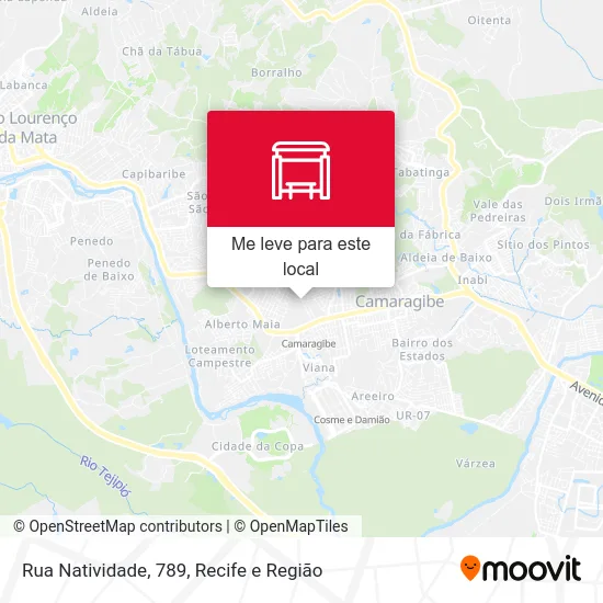 Rua Natividade, 789 mapa