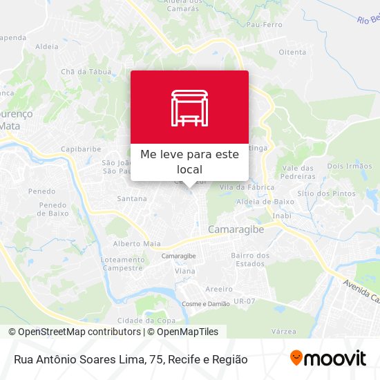 Rua Antônio Soares Lima, 75 mapa