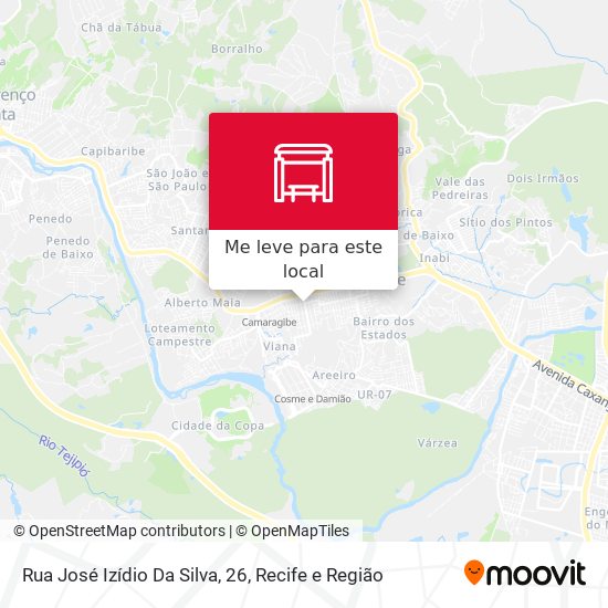 Rua José Izídio Da Silva, 26 mapa