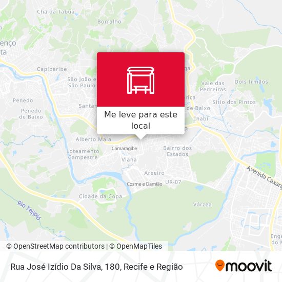 Rua José Izídio Da Silva, 180 mapa