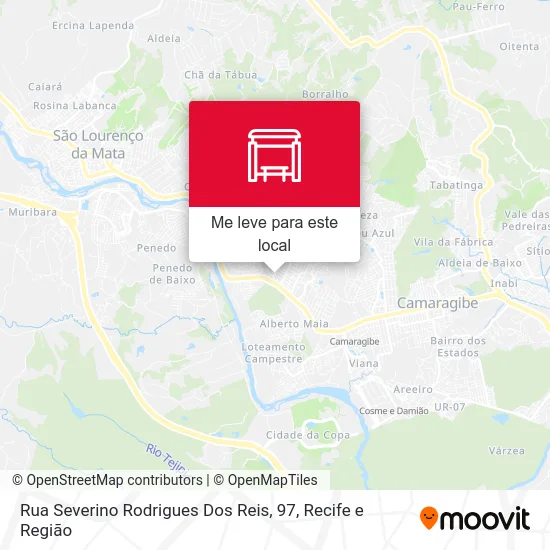 Rua Severino Rodrigues Dos Reis, 97 mapa