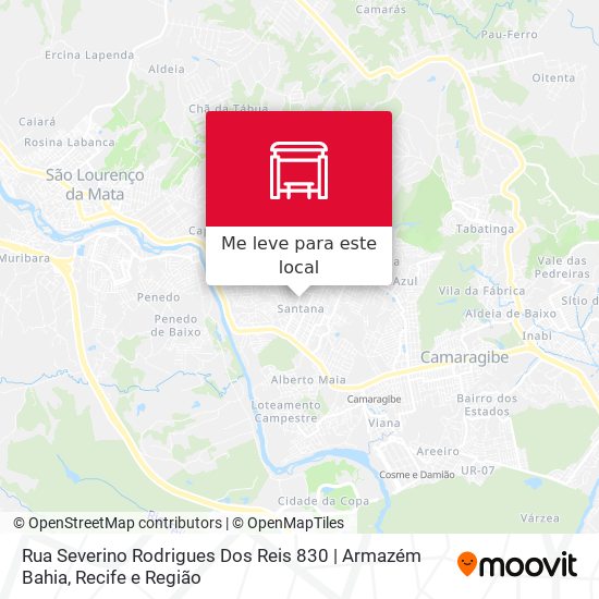 Rua Severino Rodrigues Dos Reis 830 | Armazém Bahia mapa