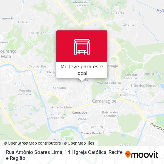 Rua Antônio Soares Lima, 14 | Igreja Católica mapa
