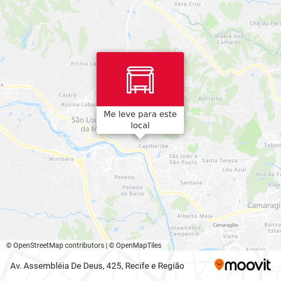 Av. Assembléia De Deus, 425 mapa