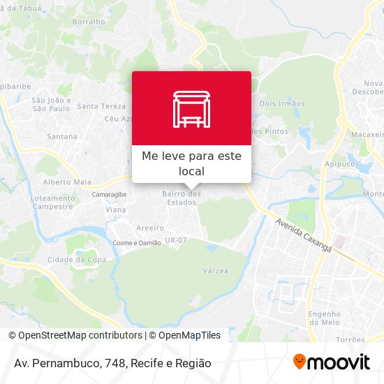Av. Pernambuco, 748 mapa