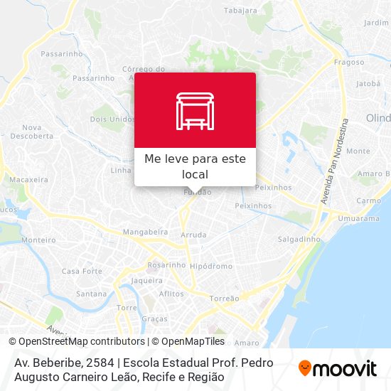 Av. Beberibe, 2584 | Escola Estadual Prof. Pedro Augusto Carneiro Leão mapa