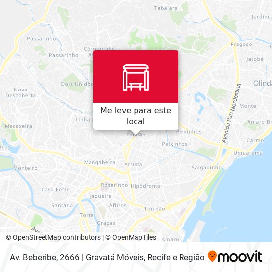 Av. Beberibe, 2666 | Gravatá Móveis mapa