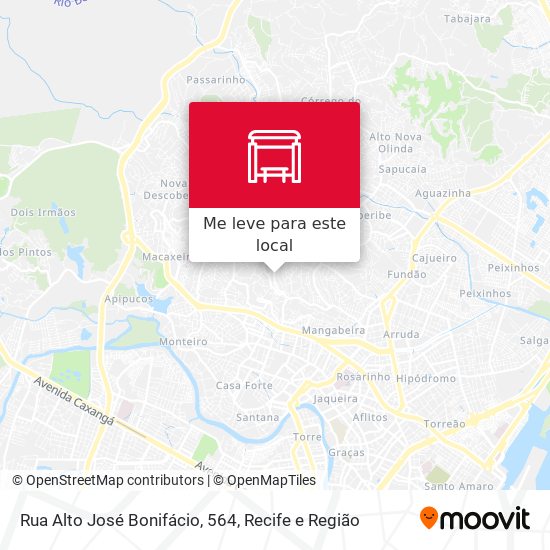 Rua Alto José Bonifácio, 564 mapa