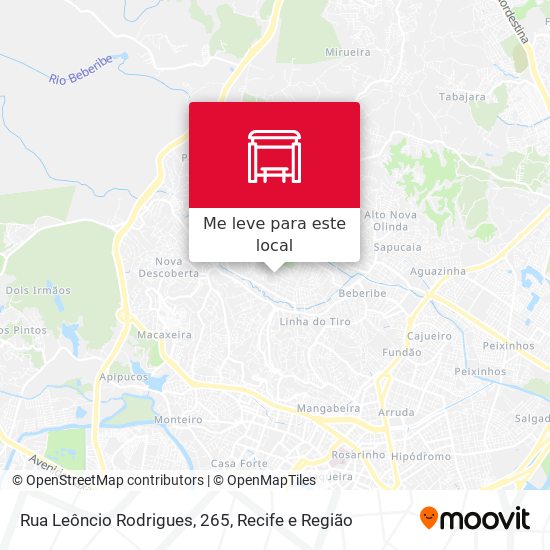 Rua Leôncio Rodrigues, 265 mapa