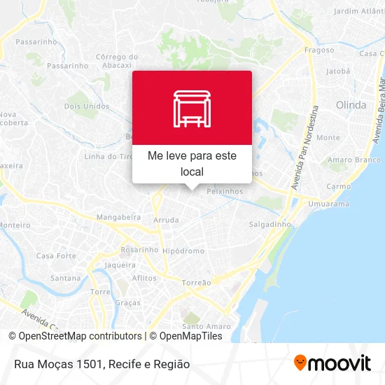 Rua Moças 1501 mapa