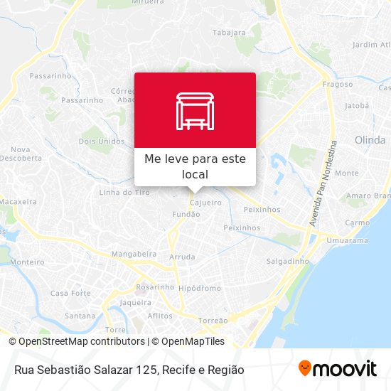 Rua Sebastião Salazar 125 mapa