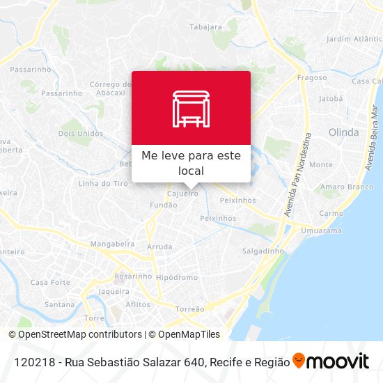 120218 - Rua Sebastião Salazar 640 mapa