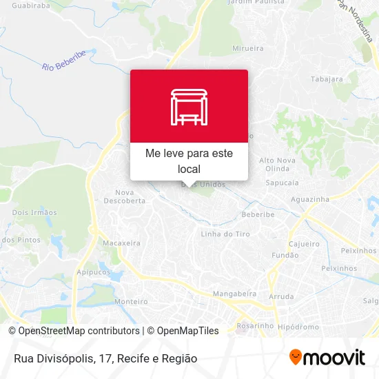 Rua Divisópolis, 17 mapa