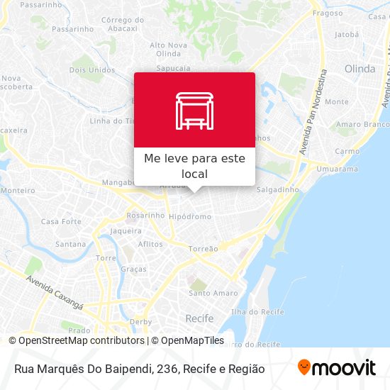 Rua Marquês Do Baipendi, 236 mapa