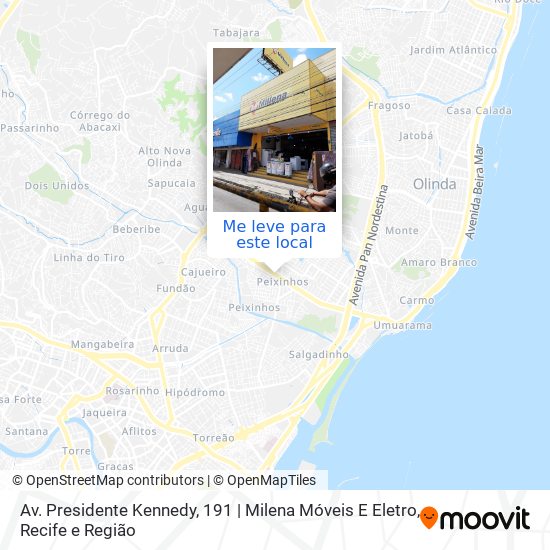 Av. Presidente Kennedy, 191 | Milena Móveis E Eletro mapa