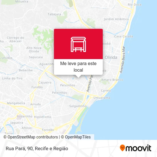 Rua Pará, 90 mapa